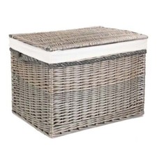 Wicker storage trunk chest - wicker,