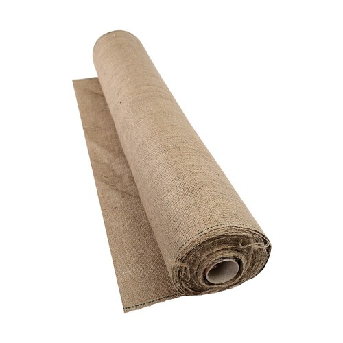 Hessian fabric woven - hessian, natural