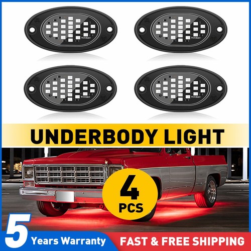 Red led rock lights 4pod - rock,