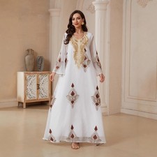 Muslim Women Embroidery Long