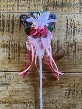 Handmade Floral Butterfly  Bridesmaid/ Flower Girl Wand