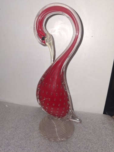 Murano red bubble - red, glass