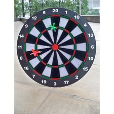 16 Inch Safety Dartboard Set with 6 Soft Tip Darts Kids Indoor Game Toy Set Pack