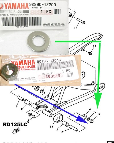 Yamaha rd125lc rz125 rd125ypvs - yamaha,