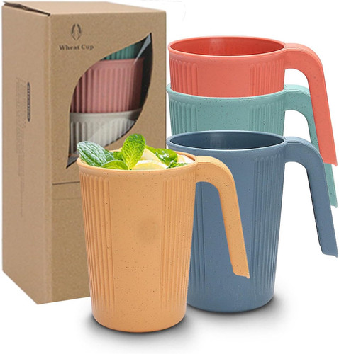 4pcs plastic camping - 4pcs, mugs
