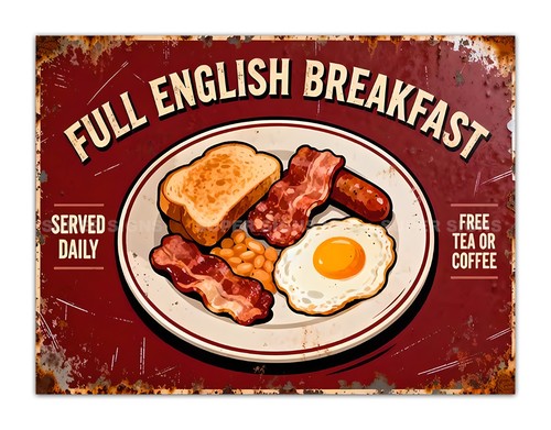 Full english breakfast metal - breakfast,