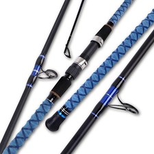 Surf Spinning Fishing Rod Carbon Fiber Travel 2/3/4 Piece Pole 9/10/11/12/15 Ft