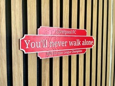 Liverpool FC 2025 Premier League Champions Wall Sign | You'll never walk alone |