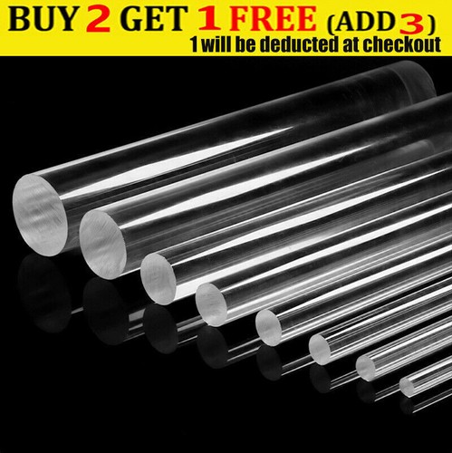 500mm clear acrylic solid - acrylic,