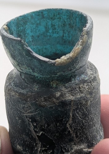 Ancient roman glass vessel - ancient,