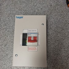 HAGER CONSUMER UNIT 63A 1 WAY