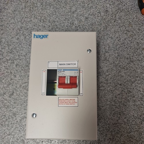 Hager consumer unit 63a way - hager,
