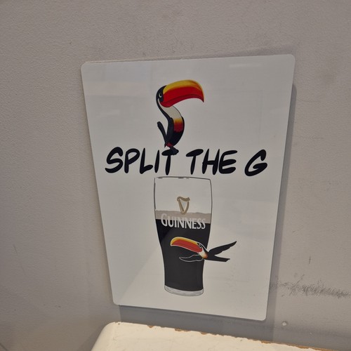 Guinness split the - g, metal