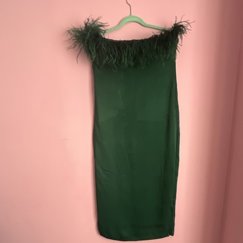 Zara bottlegreen satin - zara,