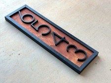 House Numbers, Address Numbers, Modern Personalized Wood Sign02