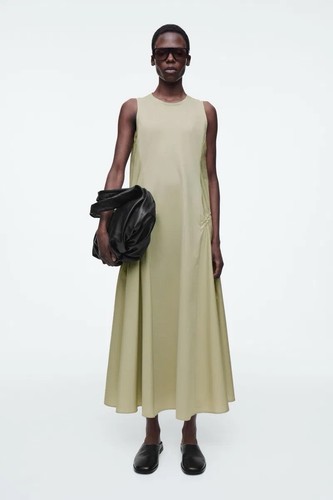 Cos side gather beige - , green