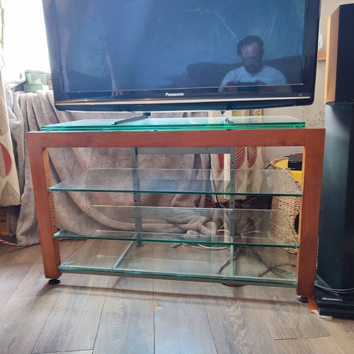 Hifi rack cherry wood and - rack,