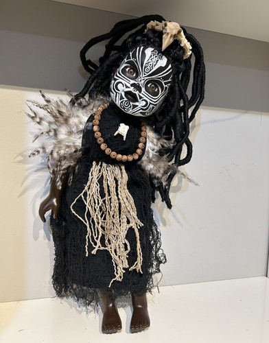 Vinyl ooak voodoo witch - 18”,