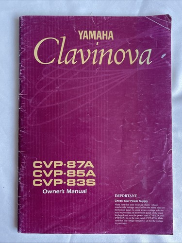 Yamaha clavinova cvp - clavinova, cvp-87a