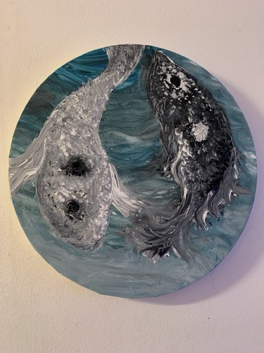 Yin yang koi fish - yang,