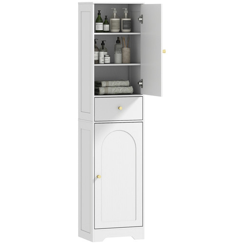 Homcom tall bathroom storage - bathroom,