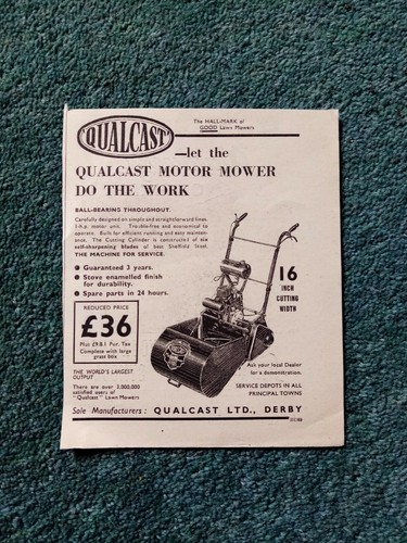 Ephemera 1950 advert - ,