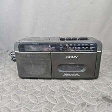 Sony ICF-C610L Dream Machine Clock Radio Cassette Player Dual Alarm FM MW LW