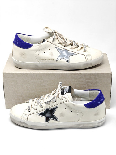Golden goose super star - star, white