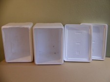 POLYSTYRENE STORAGE BOXES x2
