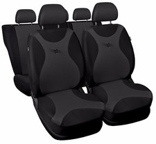 Car seat covers fit Mitsubishi Pajero black/grey full set