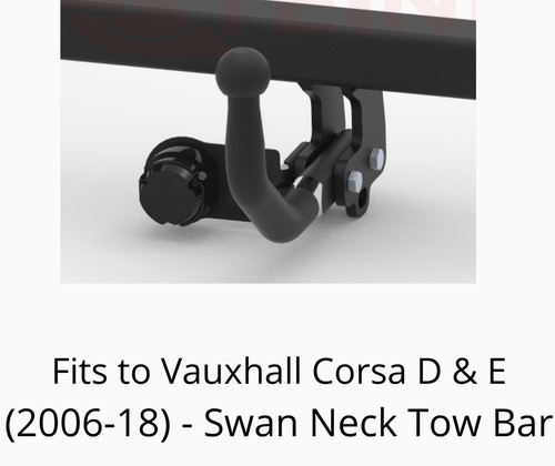 Tow bar for vauxhall corsa - tow,