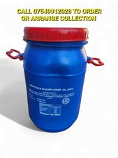 35ltr BLUE PLASTIC BARRELS WITH RED SREW TOP LID FOR FOOD WATER  STORAGE