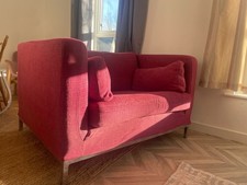 Pink Love Seat. 1/2 Seater. Cuddle Seat. Very Comfortable. Removable Covers.