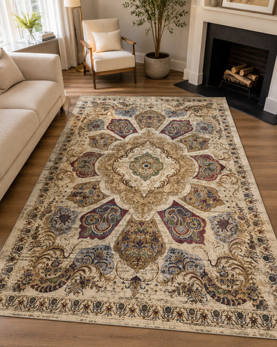 Large vintage oriental style - vintage,