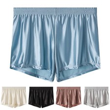 Mens Ice Silk Boxer Shorts Briefs Seamless Comfy Underwear Trunks Underpants/