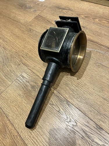 Antique carriage lantern black - carriage,