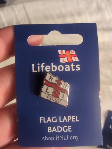 Rnli lifeboat badge filey - rnli,