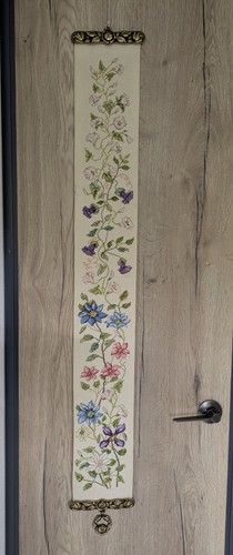 Embroidered bell pull with - embroidered,