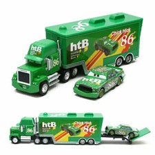 2-PACK DISNEY PIXAR CARS NO.86 CHICK HICKS CAR HAULER TRUCK DIECAST TOY CAR GIFT