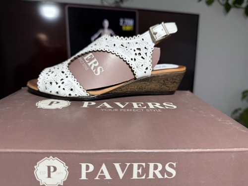 Pavers women white sandals - women,