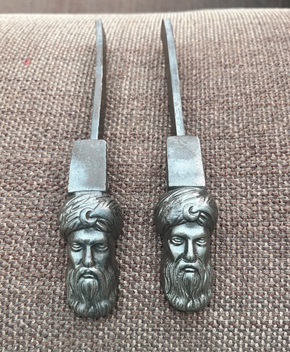 Pair vintage french cast - pair,