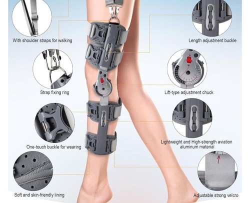 Hinged knee brace rom - knee,