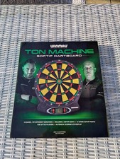 Winmau Ton Machine Soft Tip Dartboard excellent condition Kids Working Tested 