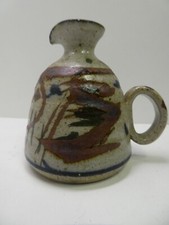 VINTAGE VINEGAR SAUCE JUG STUDIO ARTIST STAMPED AUSTRALIAN POTTERY