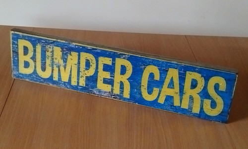 Bumper cars wooden fairground - cars,