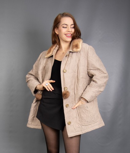 8105 glamorous coat with real - glamorous,