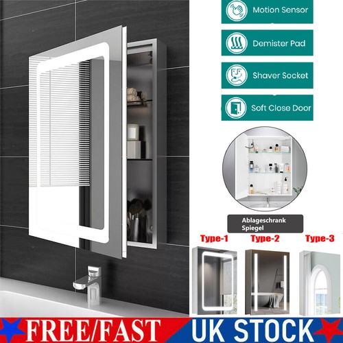 Led bathroom mirror - mirror, cabinet