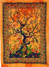 Yellow TREE OF LIFE  Indian