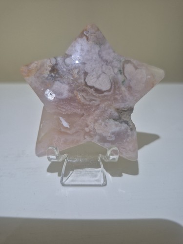 50g flower agate star carving - 50g,