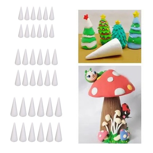 12pcs foam cones for crafts - cones,